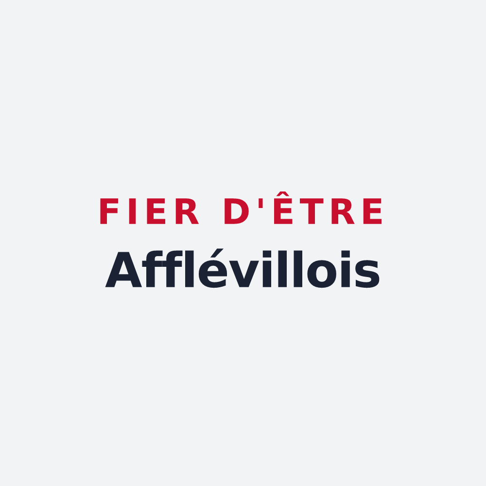 Poster « Fier d'être Afflévillois » — design pour Affléville