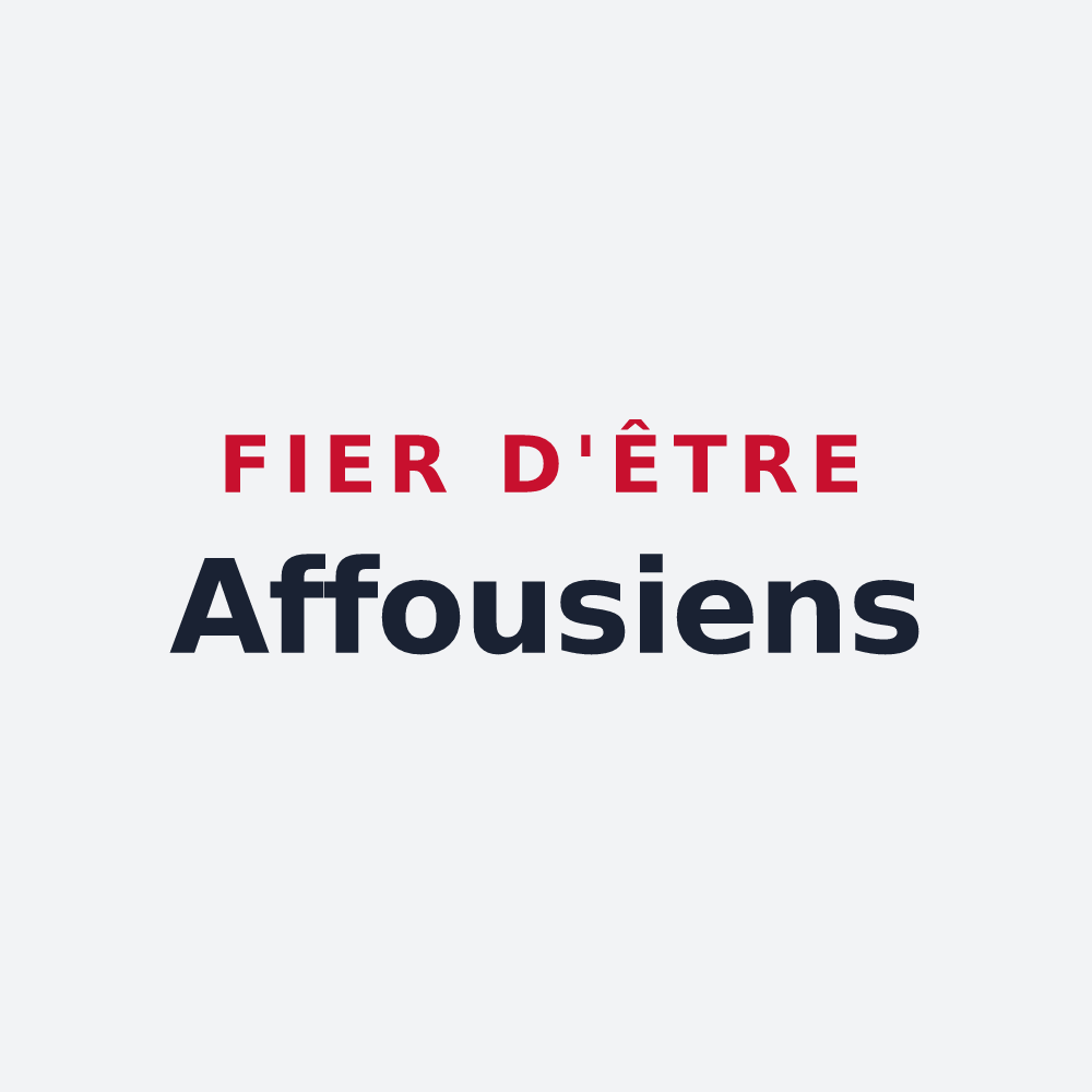 Poster « Fier d'être Affousiens » — design pour Affoux