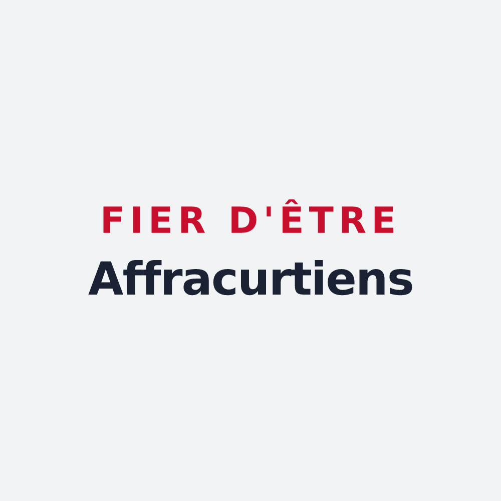 Poster « Fier d'être Affracurtiens » — design pour Affracourt