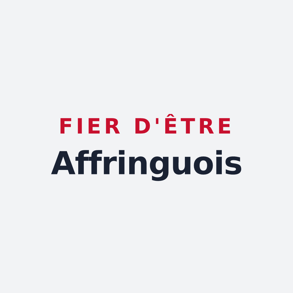 Poster « Fier d'être Affringuois » — design pour Affringues