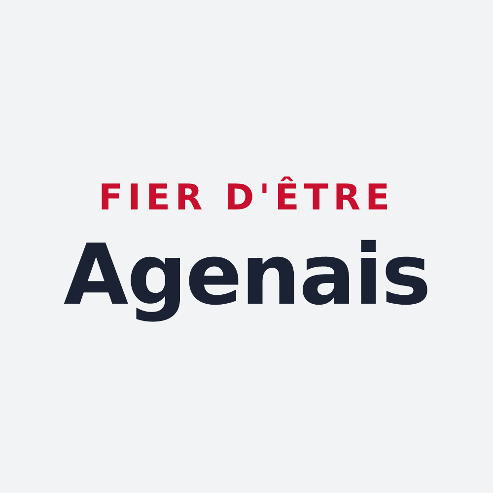 Poster « Fier d'être Agenais » — design pour Agen