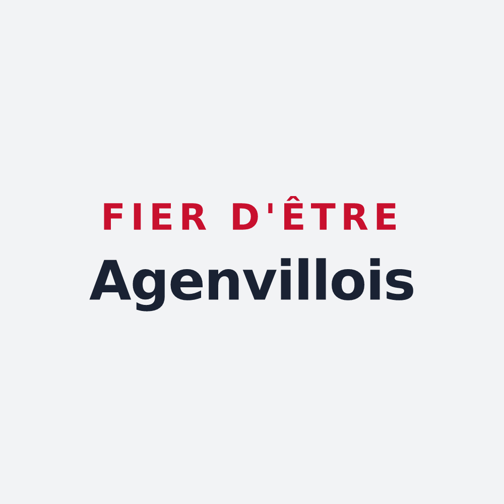 Poster « Fier d'être Agenvillois » — design pour Agenvillers