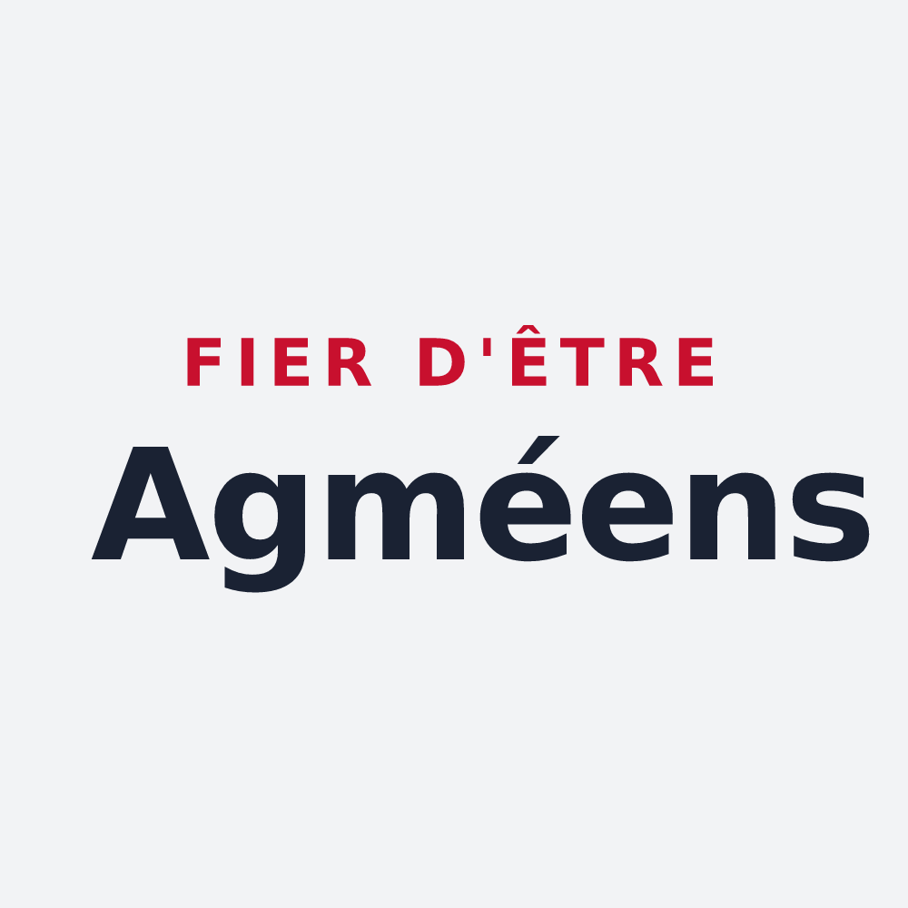 Poster « Fier d'être Agméens » — design pour Agmé