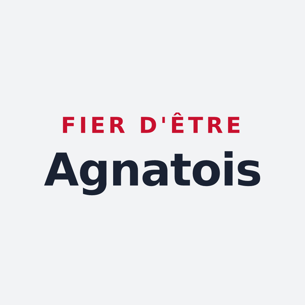 Poster « Fier d'être Agnatois » — design pour Agnat