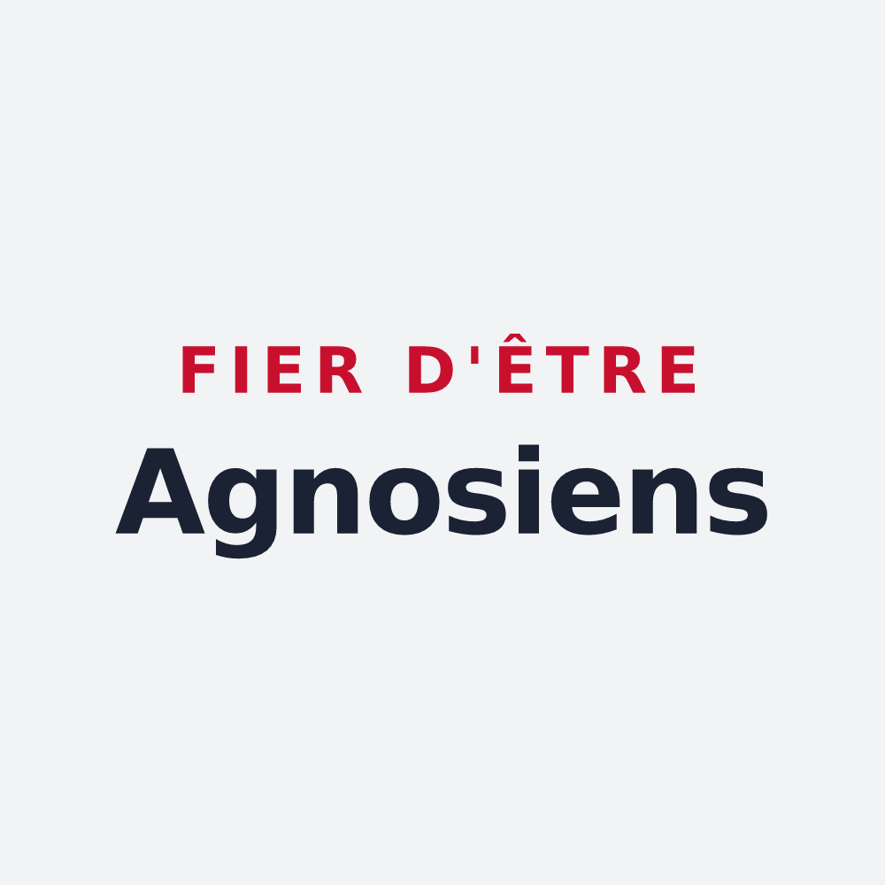 Poster « Fier d'être Agnosiens » — design pour Agnos