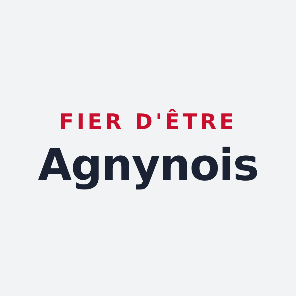 Poster « Fier d'être Agnynois » — design pour Agny