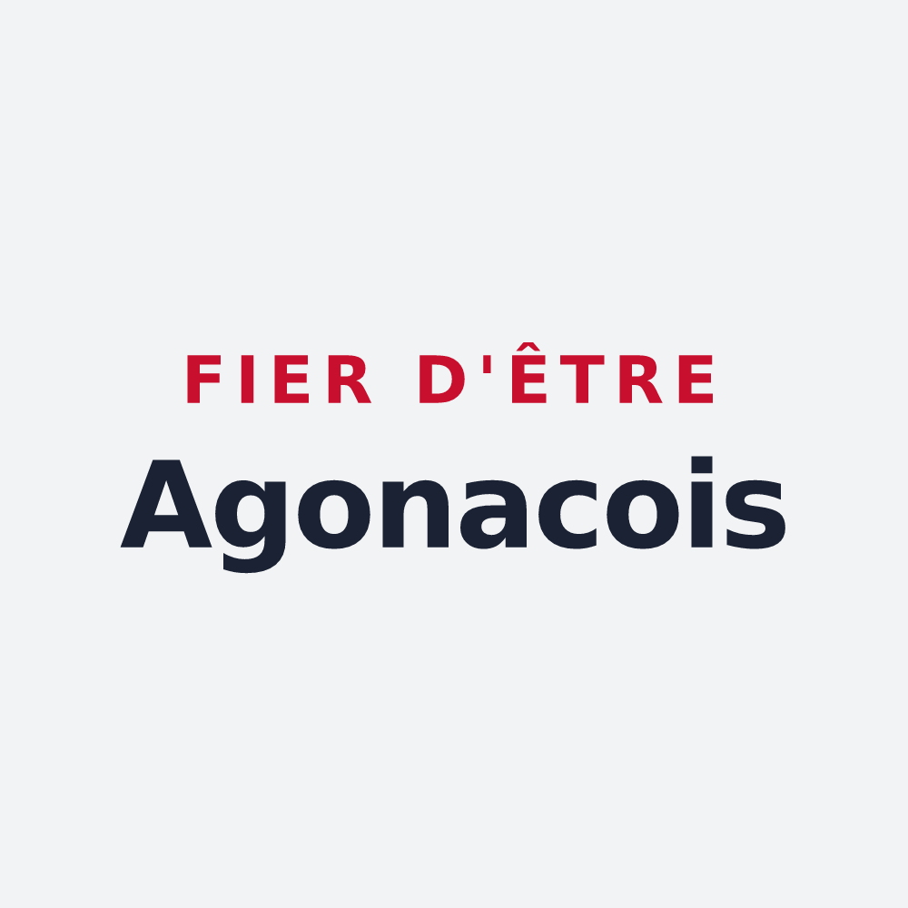 Poster « Fier d'être Agonacois » — design pour Agonac