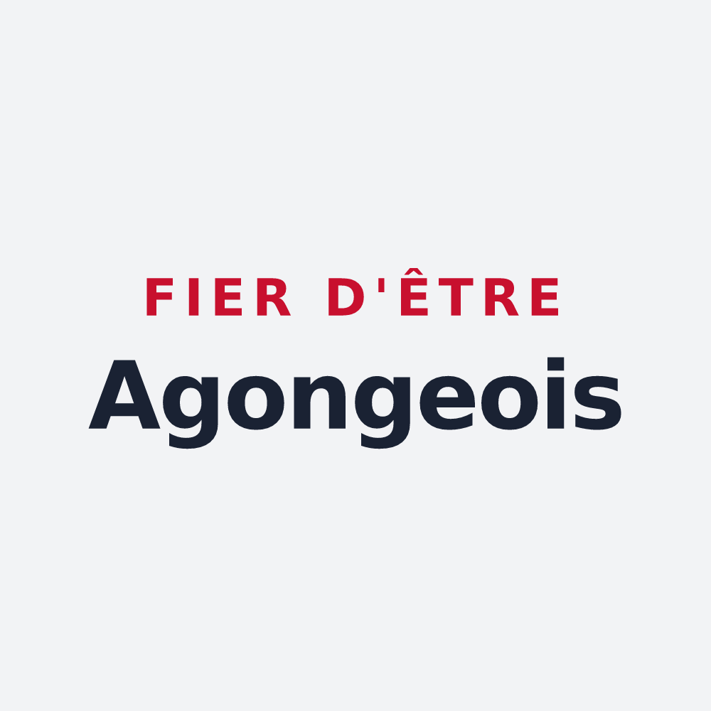 Poster « Fier d'être Agongeois » — design pour Agonges