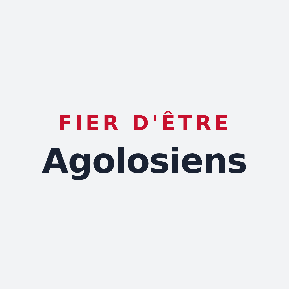 Poster « Fier d'être Agolosiens » — design pour Agos-Vidalos
