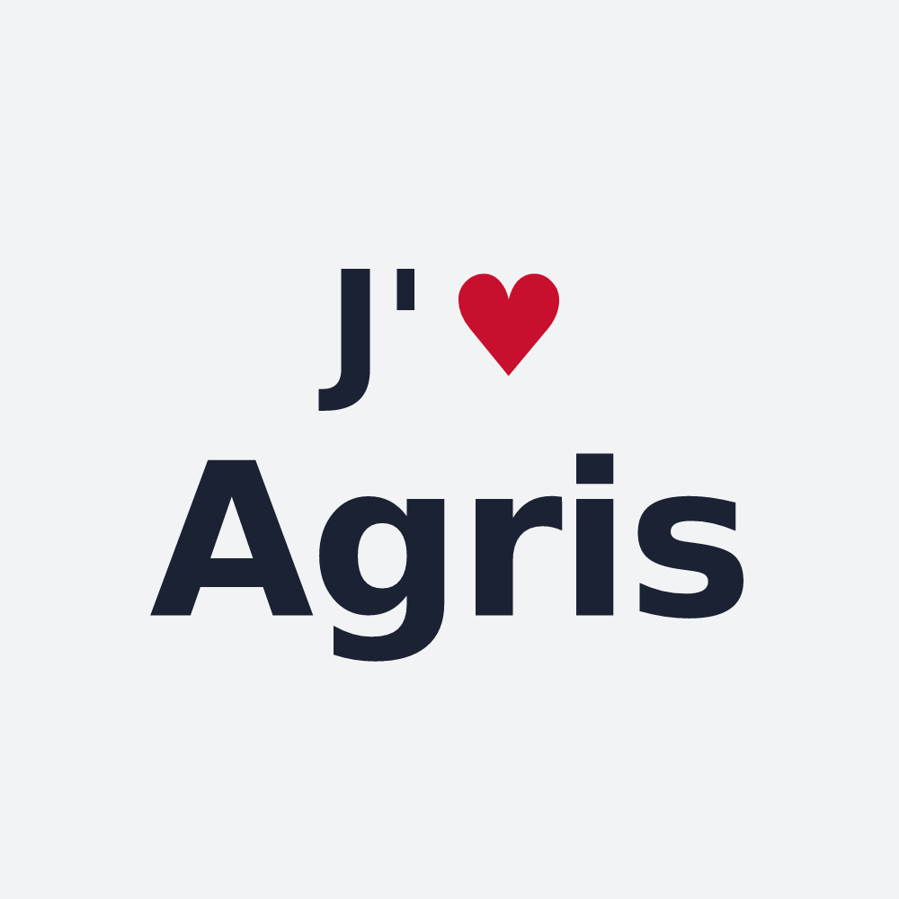 Poster personnalisé Agris — design J'aime Agris