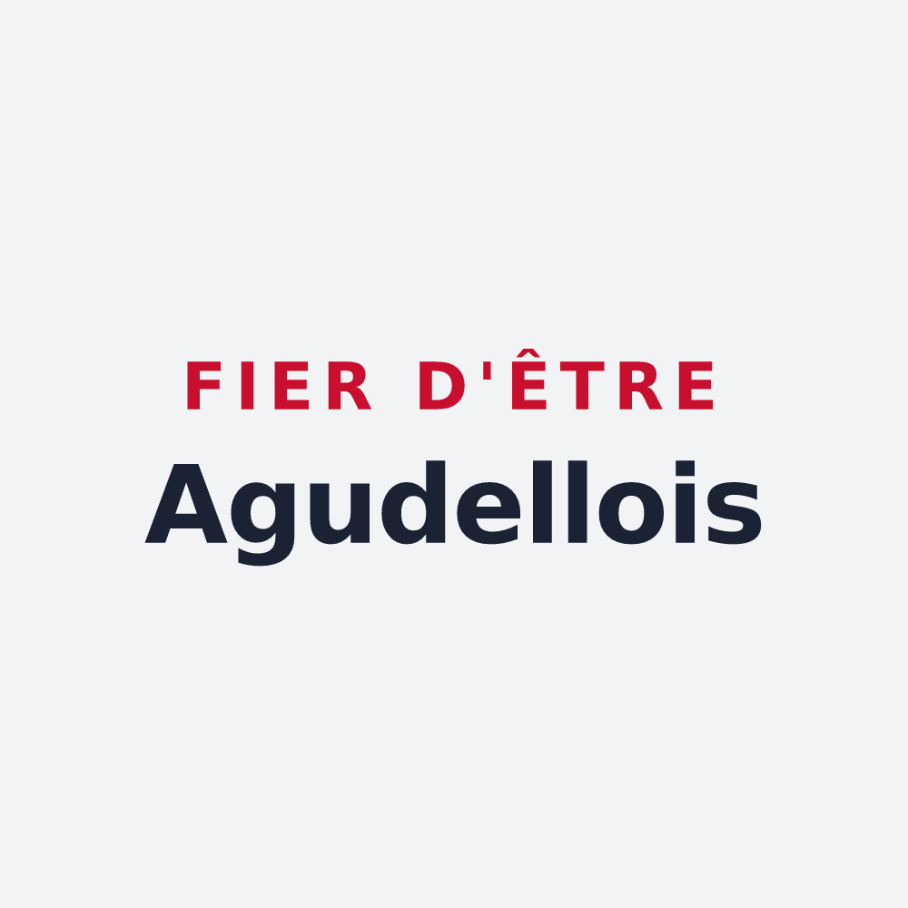 Poster « Fier d'être Agudellois » — design pour Agudelle