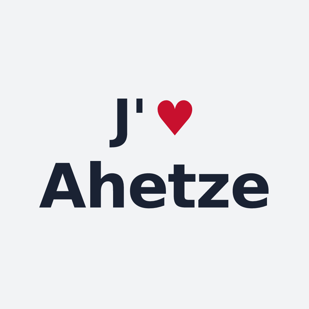 Poster personnalisé Ahetze — design J'aime Ahetze