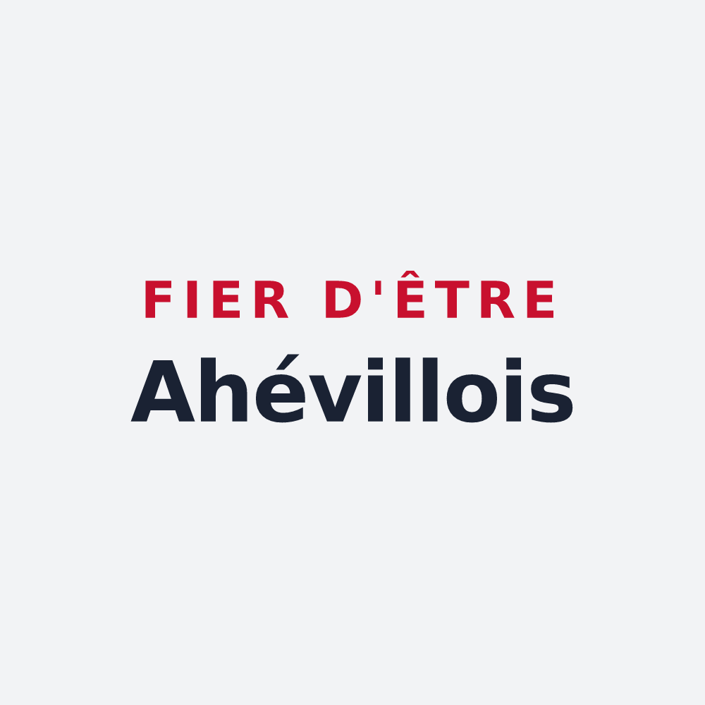 Poster « Fier d'être Ahévillois » — design pour Ahéville