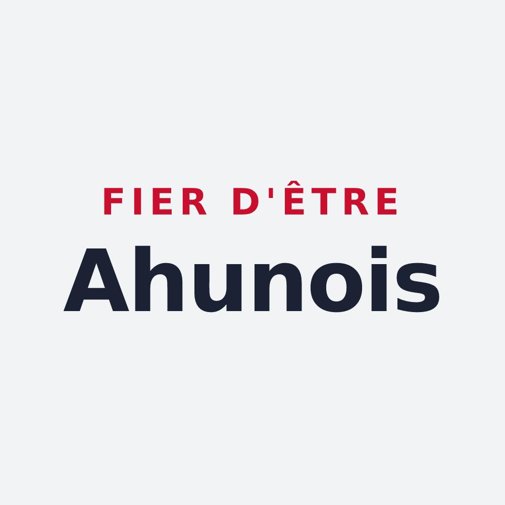 Poster « Fier d'être Ahunois » — design pour Ahun