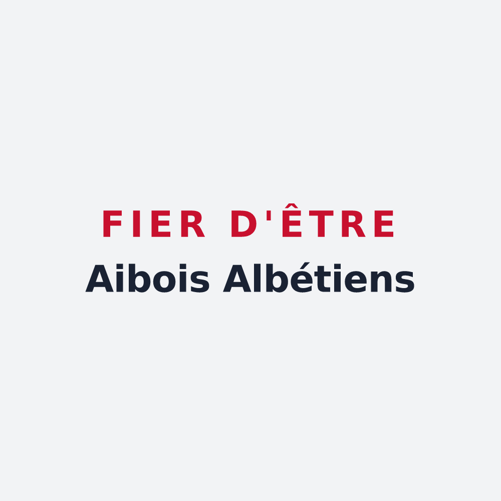 Poster « Fier d'être Aibois Albétiens » — design pour Aibes