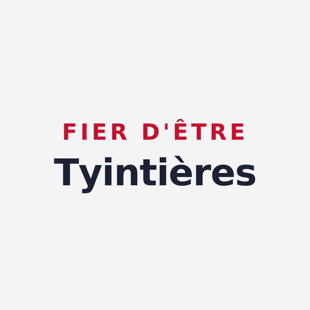 Poster « Fier d'être Tyintières » — design pour Aibre