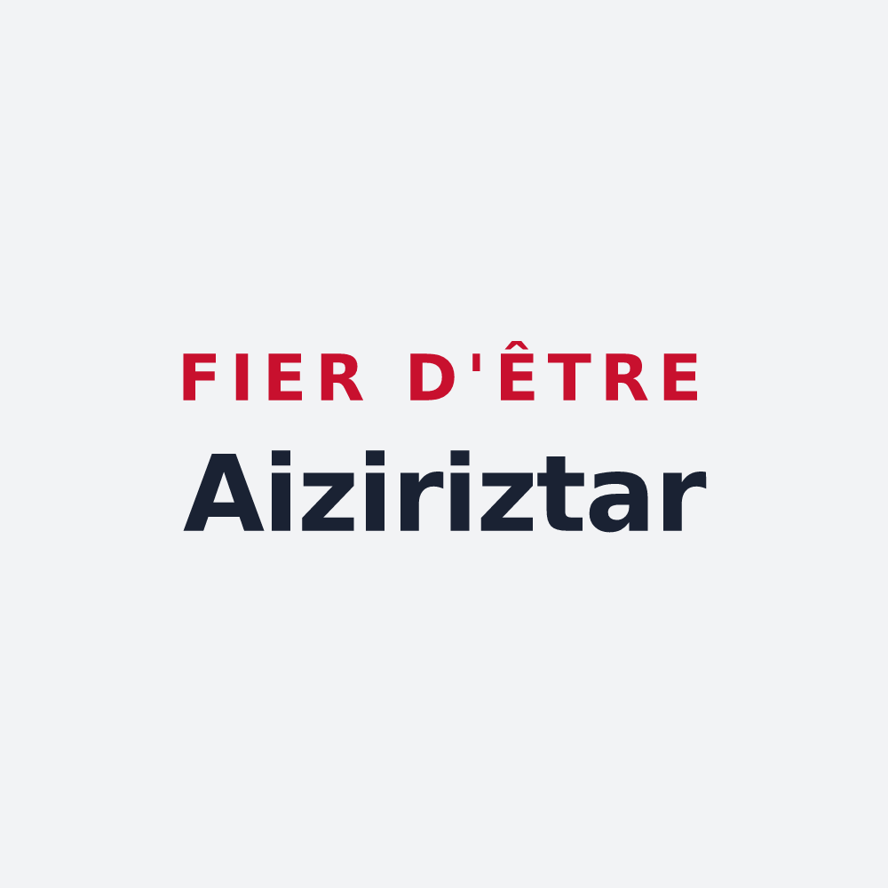 Poster « Fier d'être Aiziriztar » — design pour Aïcirits-Camou-Suhast