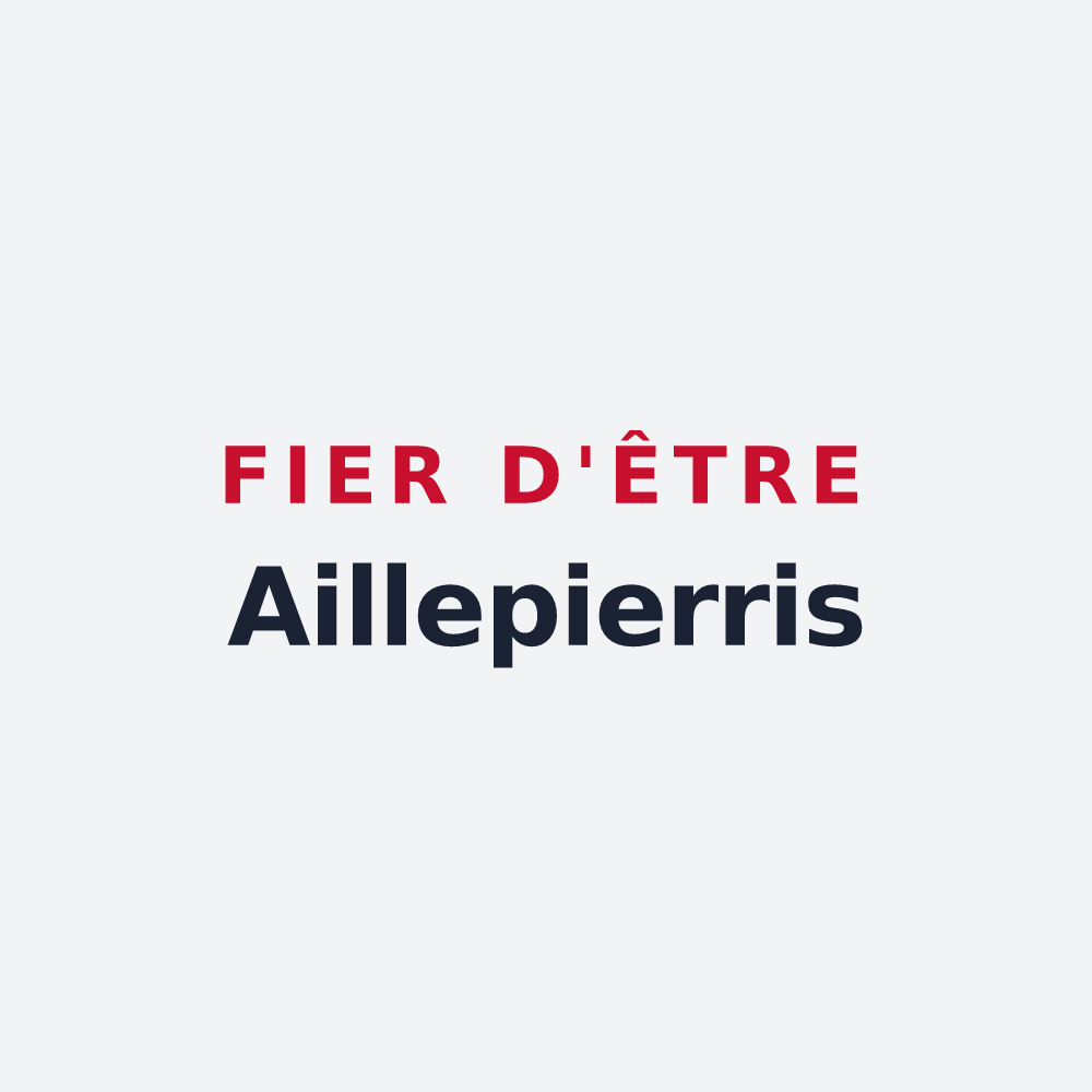 Poster « Fier d'être Aillepierris » — design pour Aiglepierre