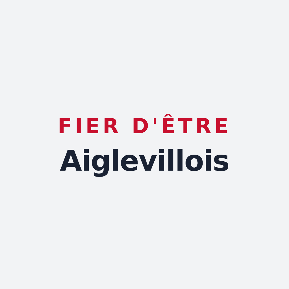 Poster « Fier d'être Aiglevillois » — design pour Aigleville