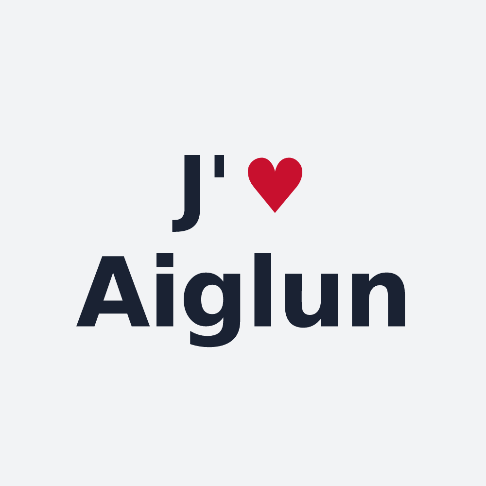 Poster personnalisé Aiglun — design J'aime Aiglun