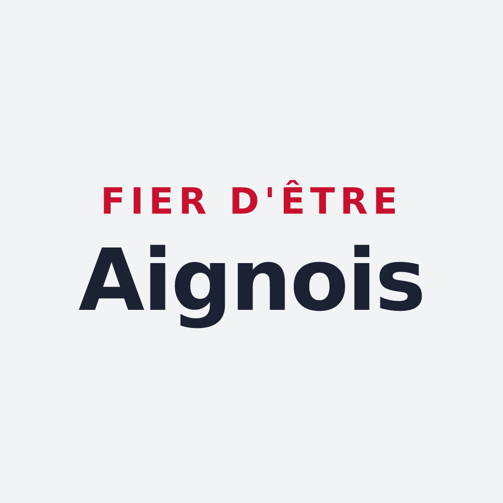 Poster « Fier d'être Aignois » — design pour Aignes