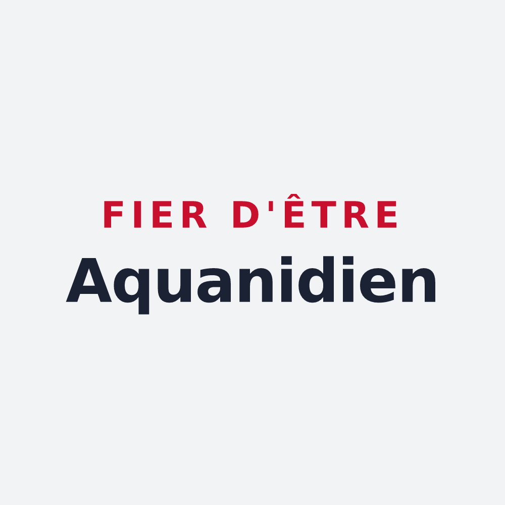 Poster « Fier d'être Aquanidien » — design pour Aigny