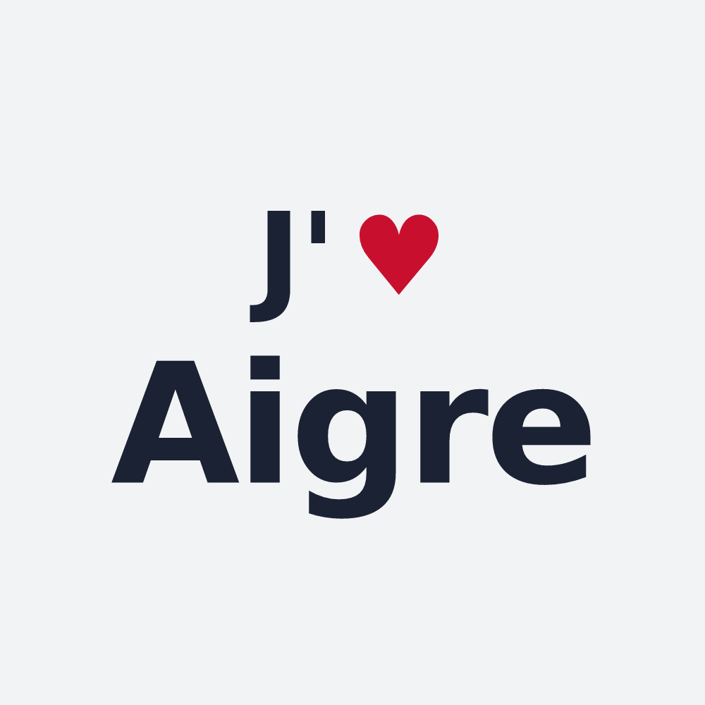 Poster personnalisé Aigre — design J'aime Aigre