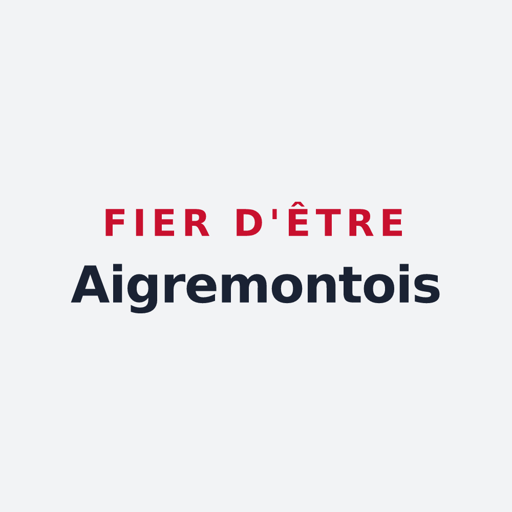 Poster « Fier d'être Aigremontois » — design pour Aigremont