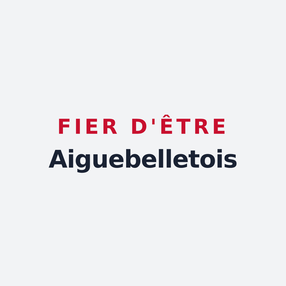 Poster « Fier d'être Aiguebelletois » — design pour Aiguebelette-le-Lac