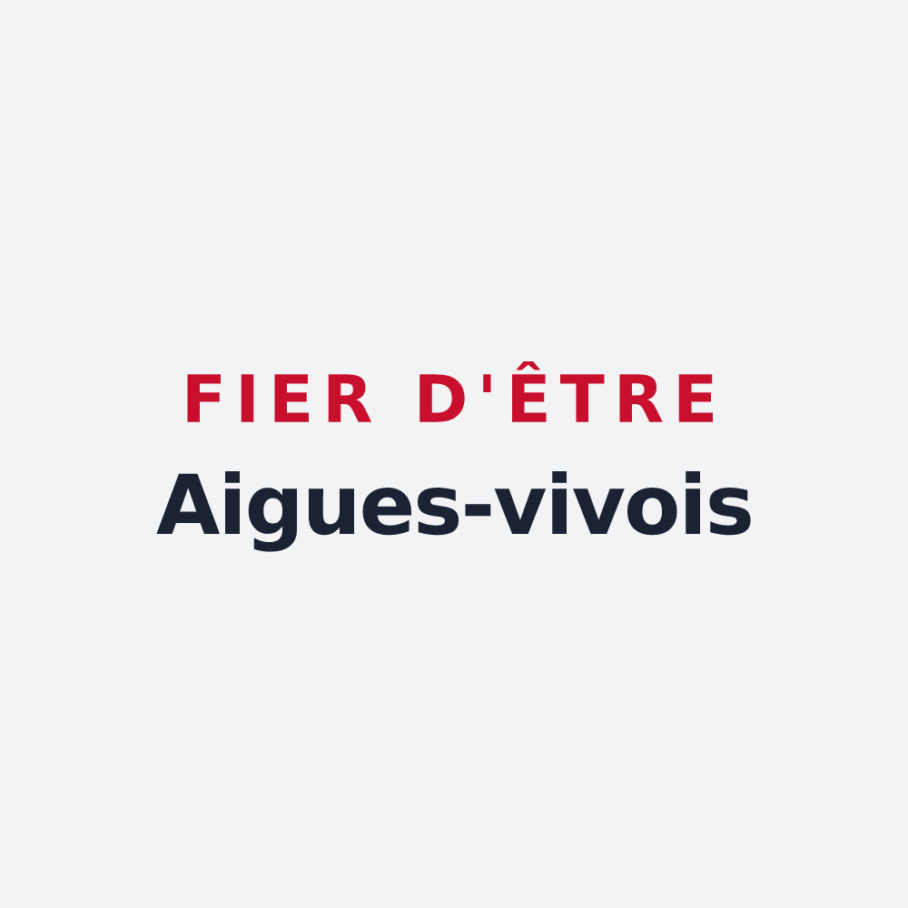 Poster « Fier d'être Aigues-vivois » — design pour Aigues-Vives