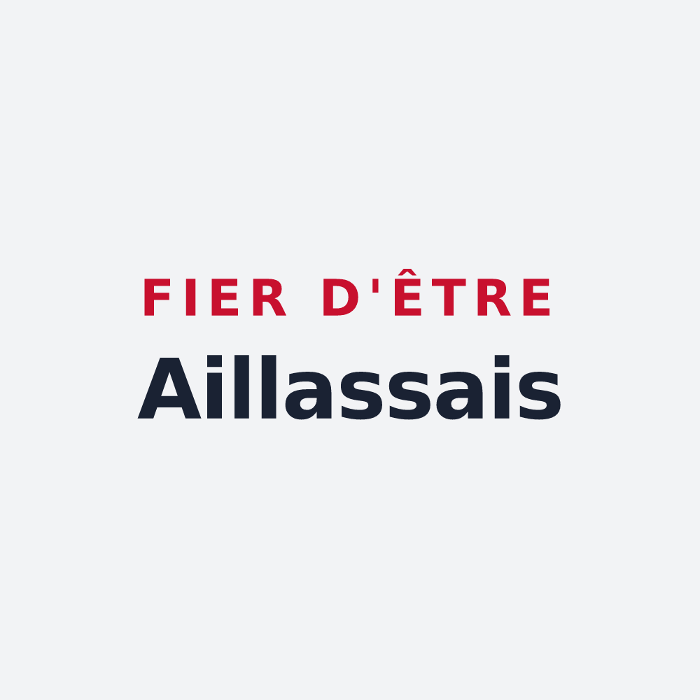 Poster « Fier d'être Aillassais » — design pour Aillas