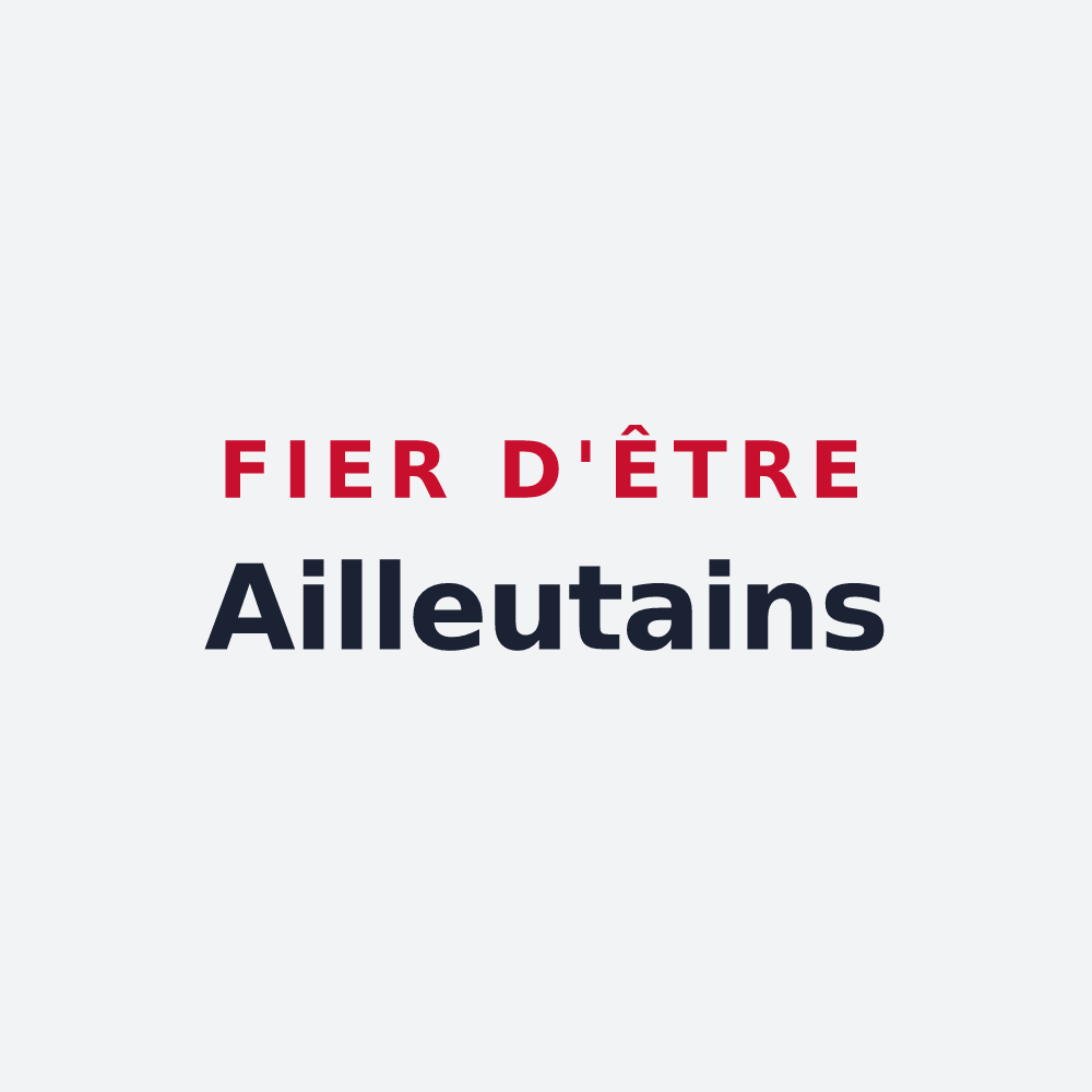 Poster « Fier d'être Ailleutains » — design pour Ailleux