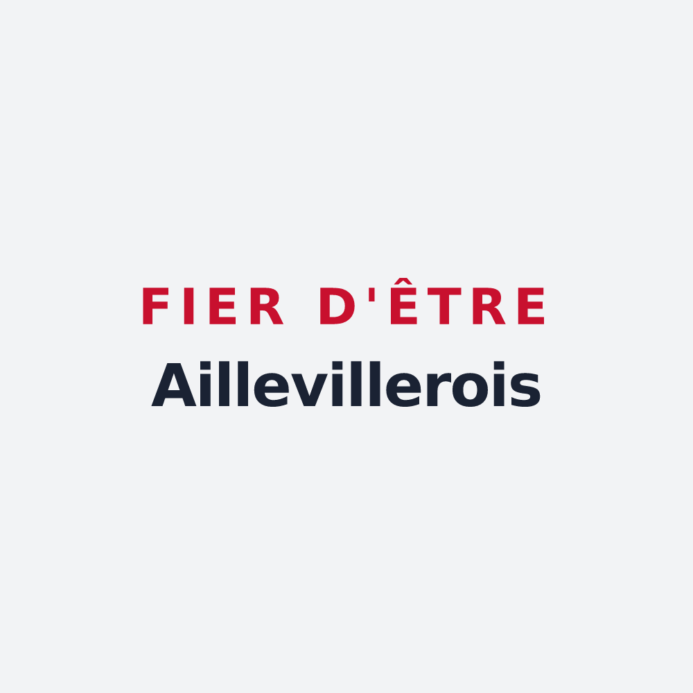 Poster « Fier d'être Aillevillerois » — design pour Aillevillers-et-Lyaumont