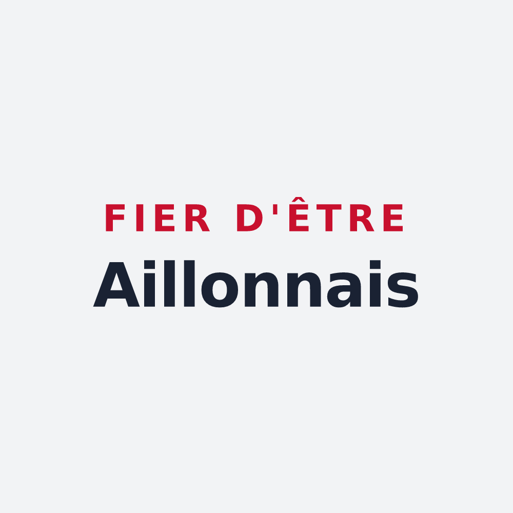 Poster « Fier d'être Aillonnais » — design pour Aillon-le-Vieux