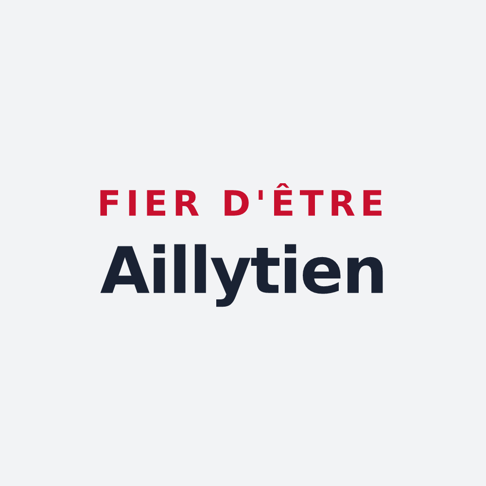Poster « Fier d'être Aillytien » — design pour Ailly