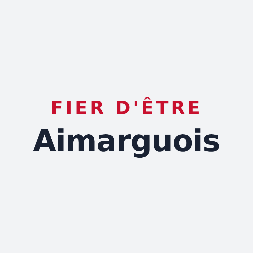 Poster « Fier d'être Aimarguois » — design pour Aimargues