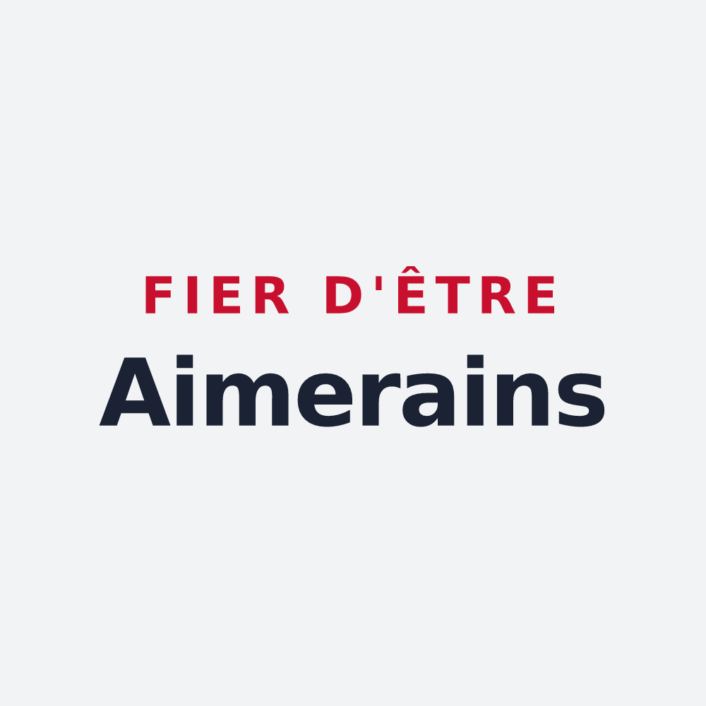 Poster « Fier d'être Aimerains » — design pour Aime-la-Plagne