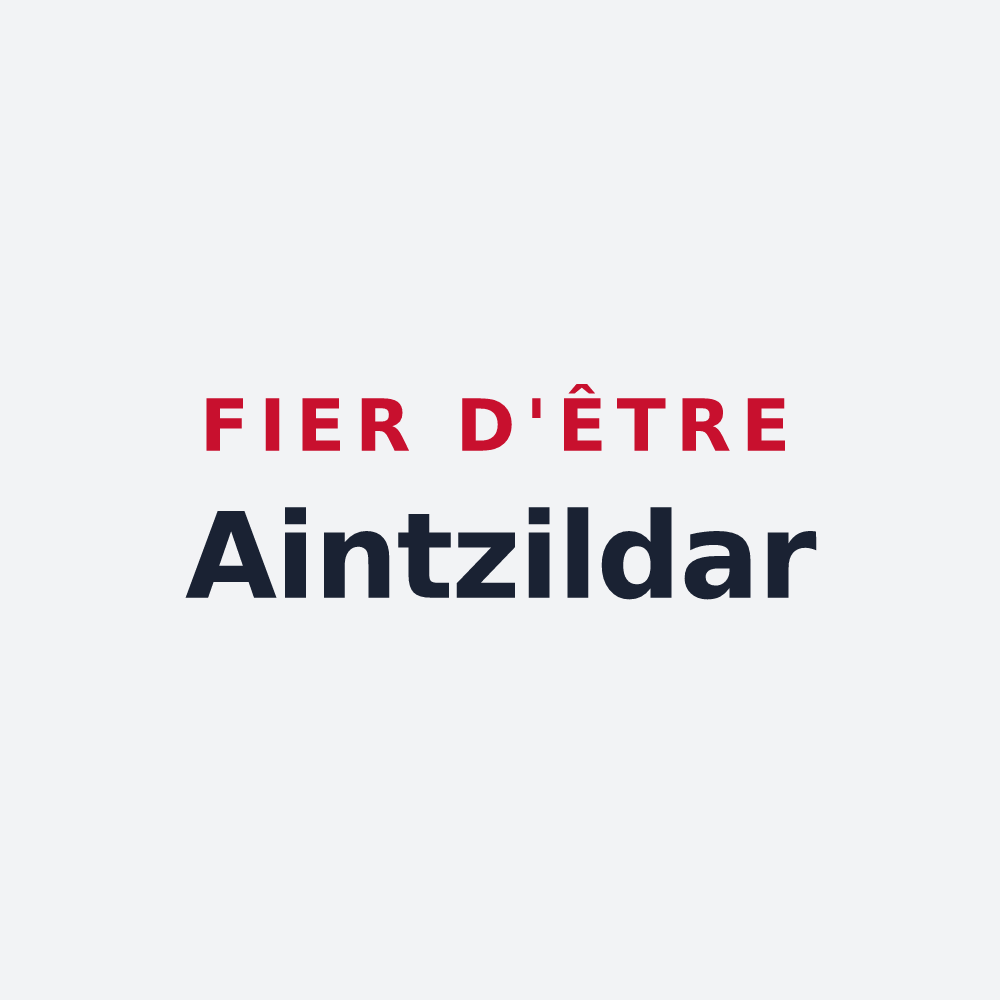 Poster « Fier d'être Aintzildar » — design pour Aincille