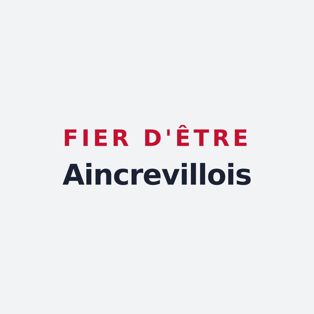 Poster « Fier d'être Aincrevillois » — design pour Aincreville