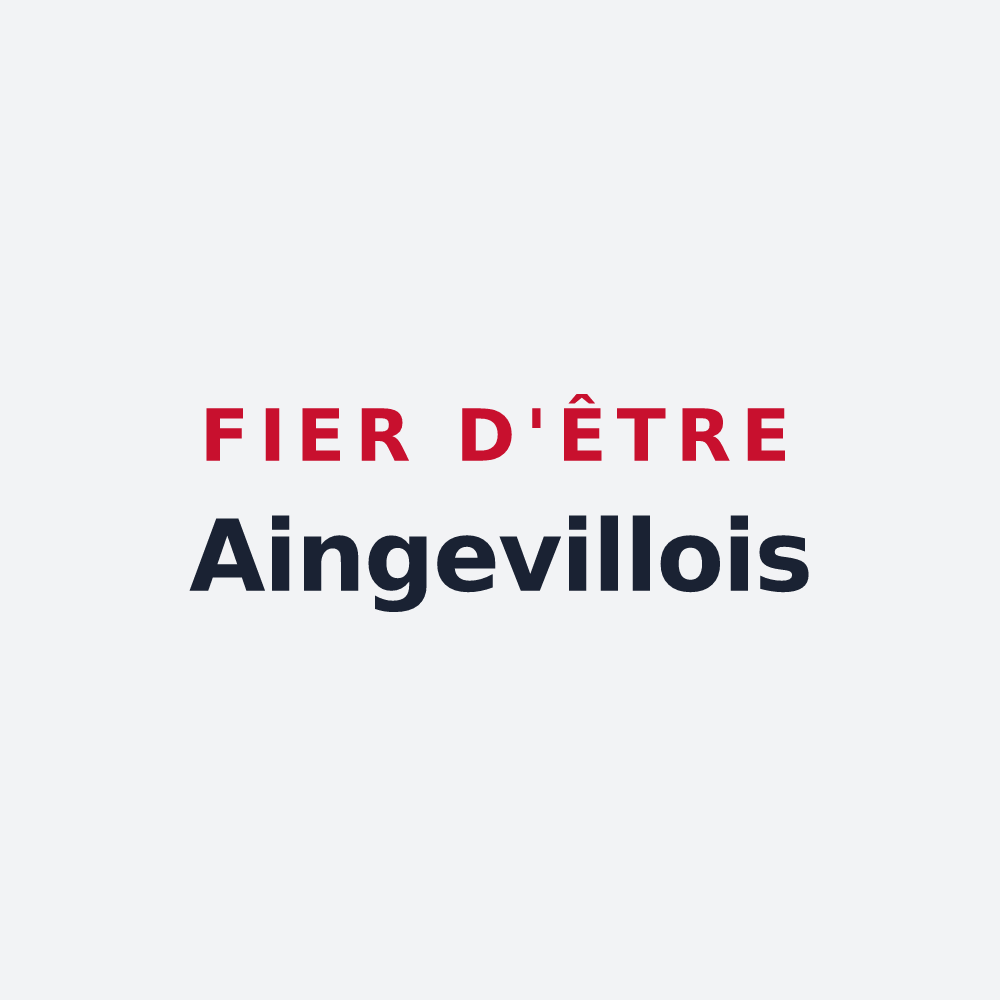 Poster « Fier d'être Aingevillois » — design pour Aingeville