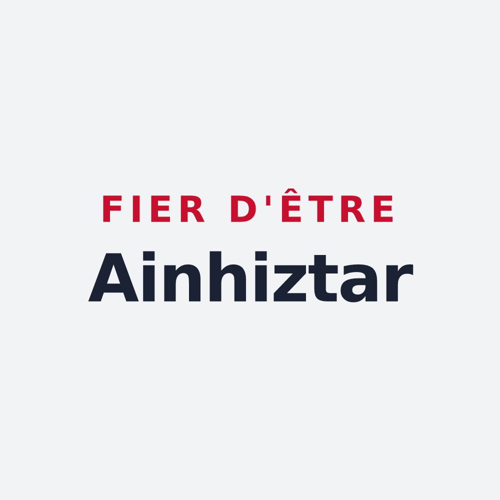 Poster « Fier d'être Ainhiztar » — design pour Ainhice-Mongelos