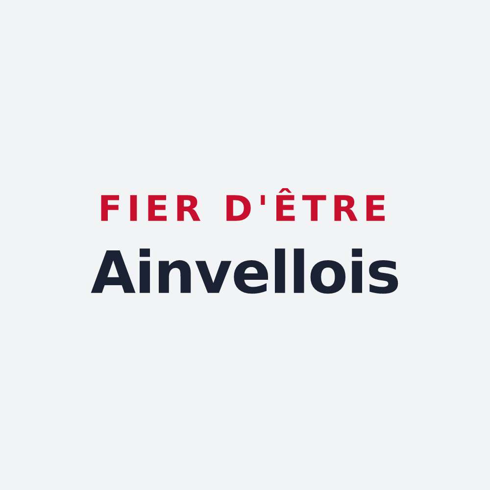 Poster « Fier d'être Ainvellois » — design pour Ainvelle