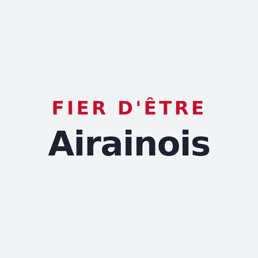 Poster « Fier d'être Airainois » — design pour Airaines