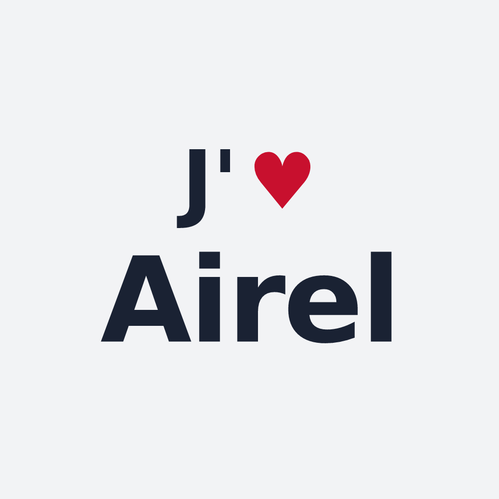 Poster personnalisé Airel — design J'aime Airel