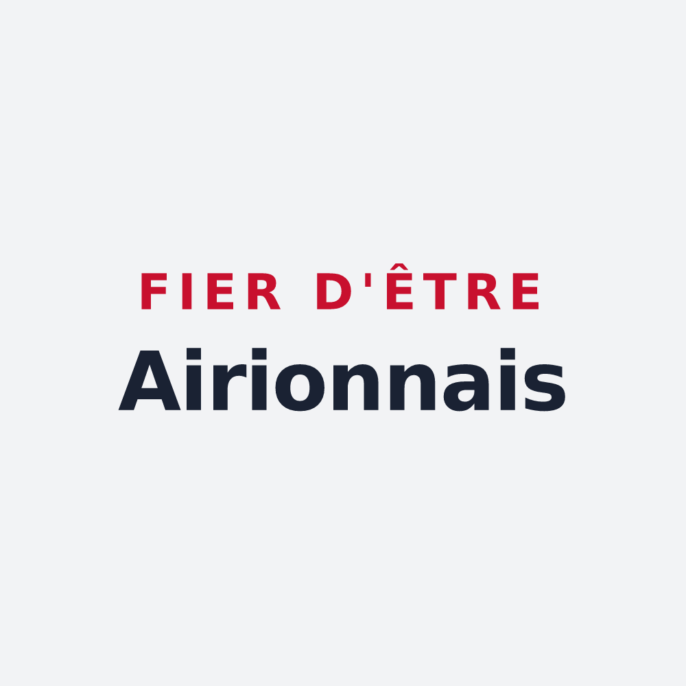 Poster « Fier d'être Airionnais » — design pour Airion