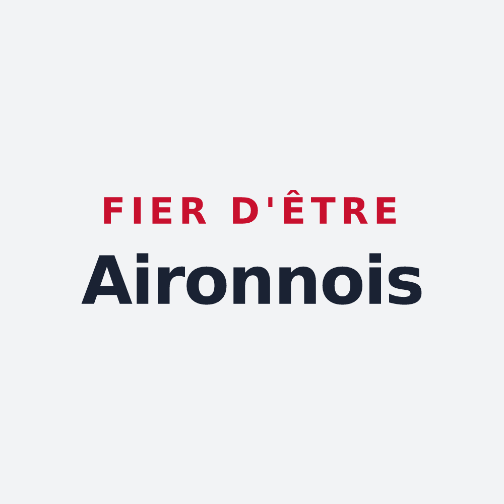 Poster « Fier d'être Aironnois » — design pour Airon-Notre-Dame