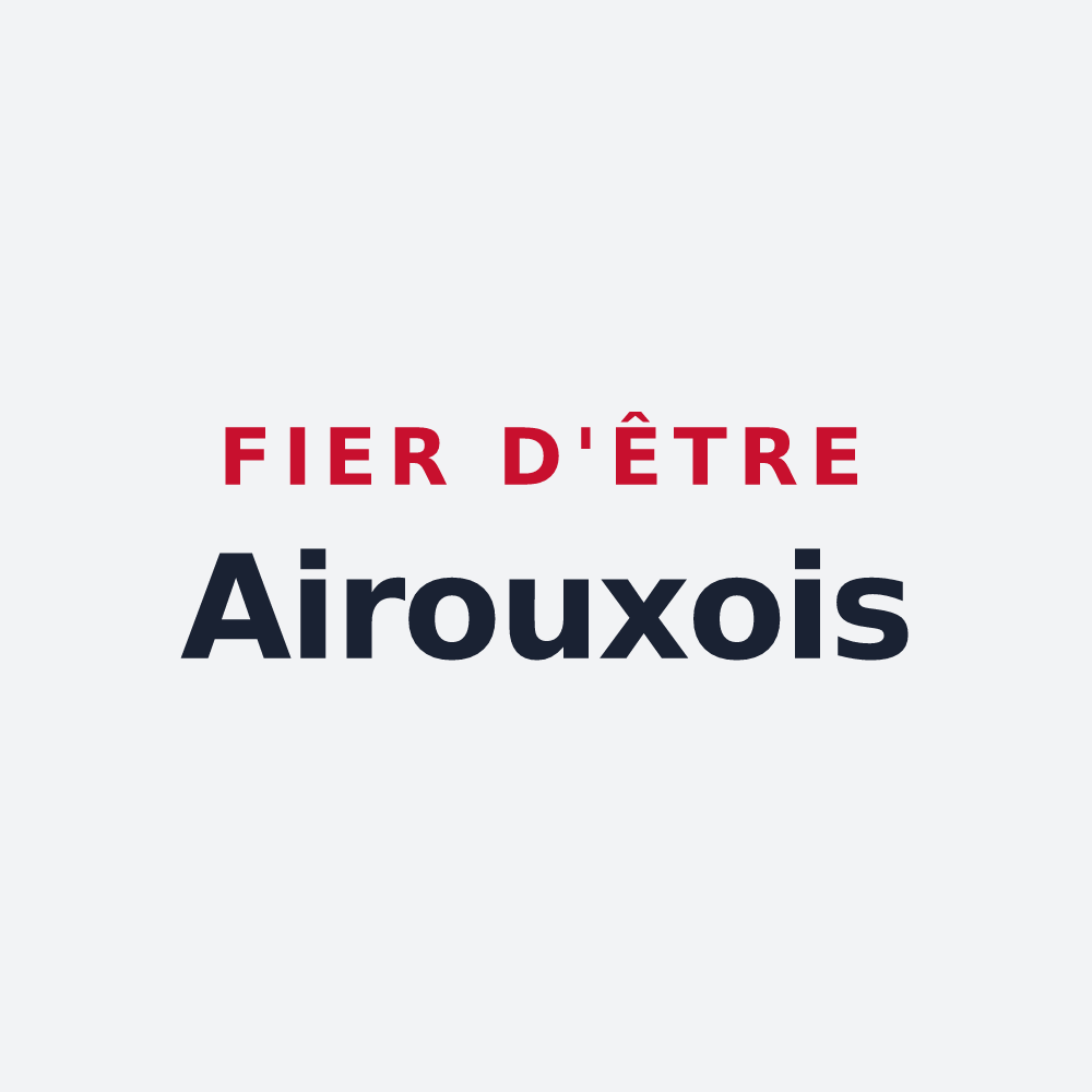 Poster « Fier d'être Airouxois » — design pour Airoux