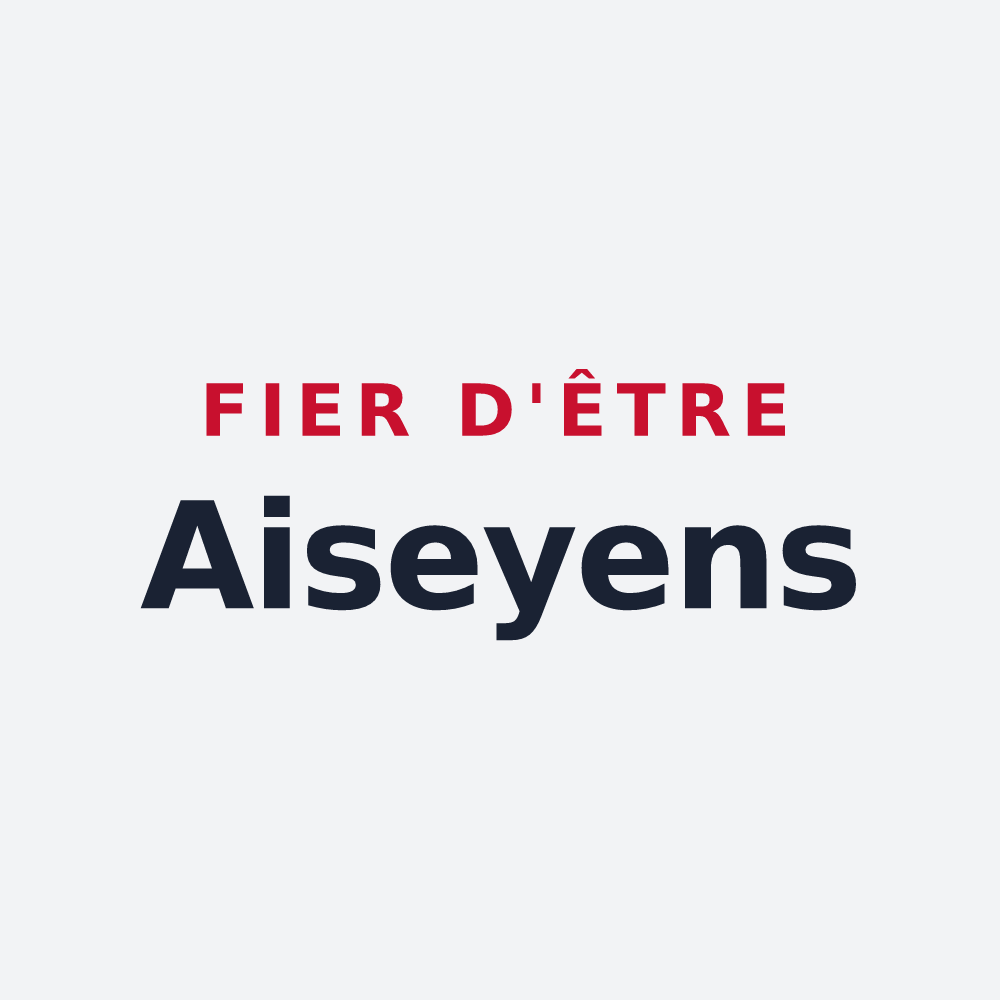 Poster « Fier d'être Aiseyens » — design pour Aisey-sur-Seine