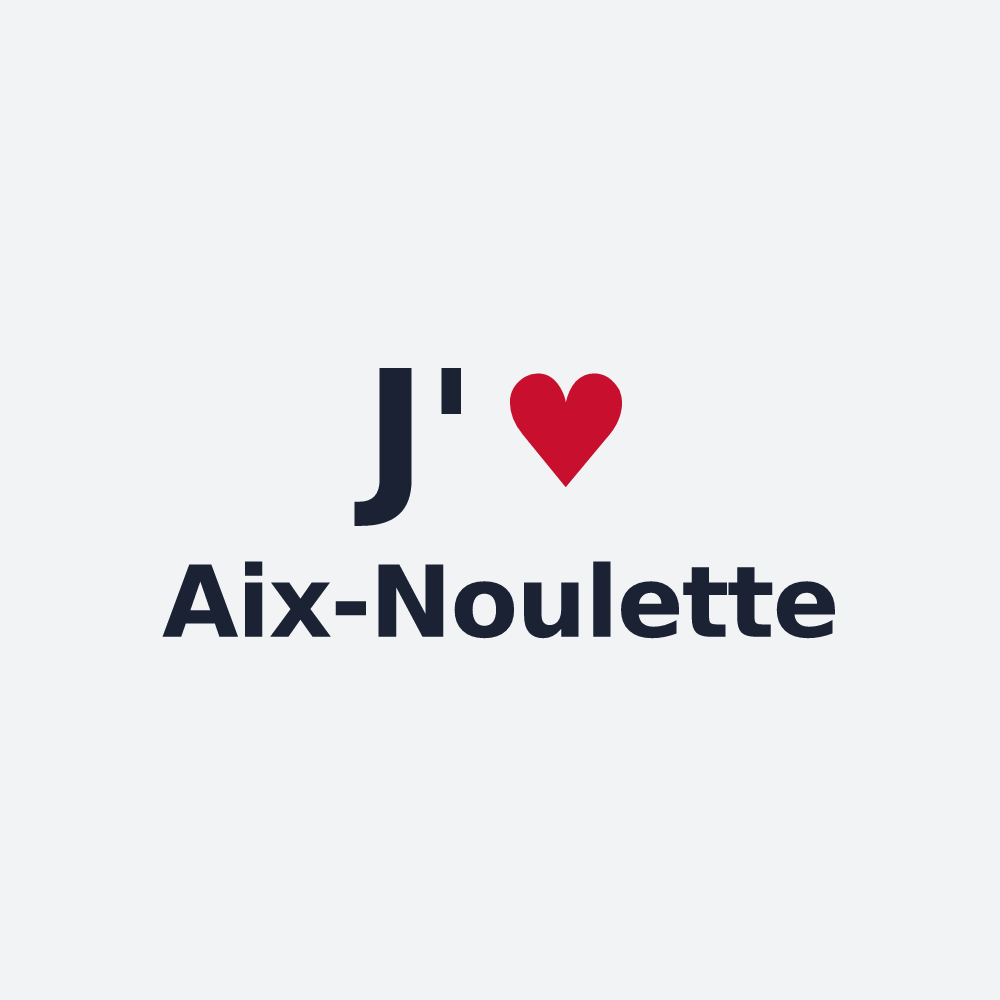 Poster personnalisé Aix-Noulette — design J'aime Aix-Noulette