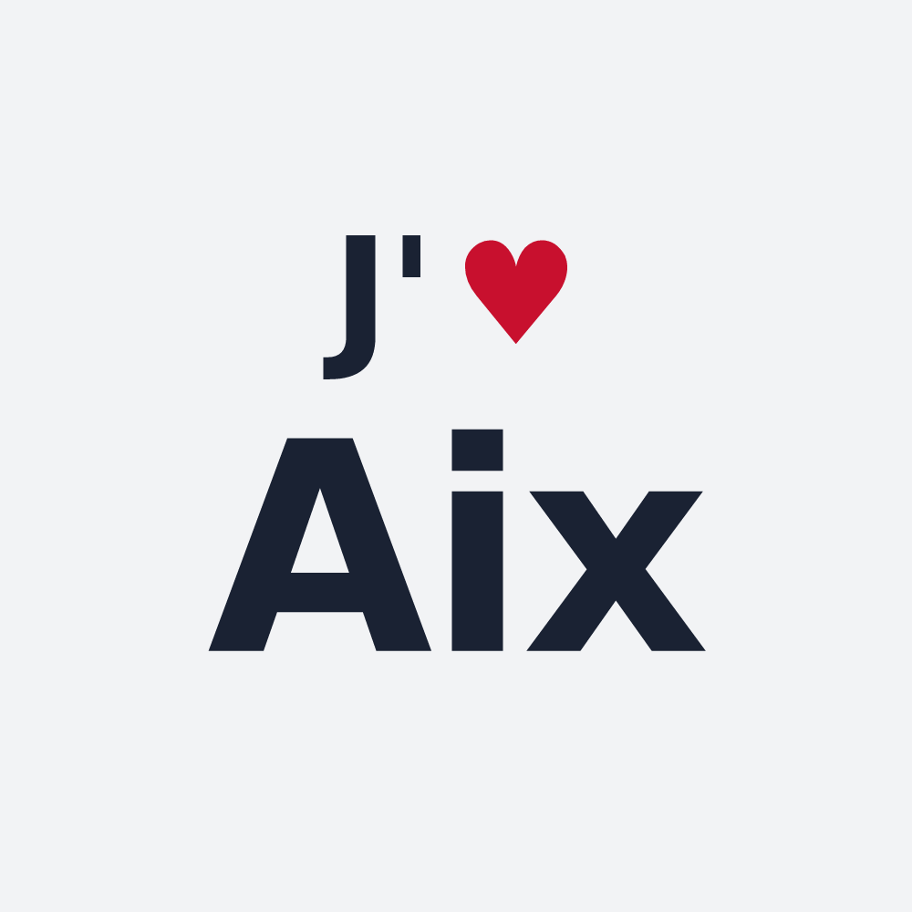 Poster personnalisé Aix — design J'aime Aix